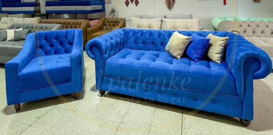 Living Chesterfield Con Poltronas Rosita